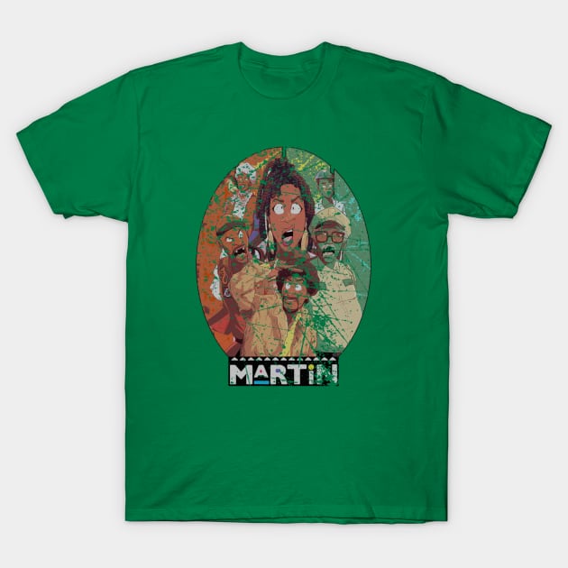 black tv shows martin vintage T-Shirt by Lula Popart